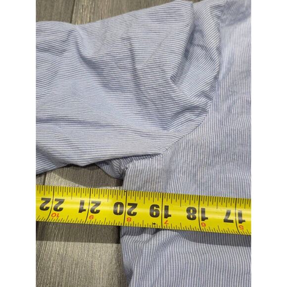 Zara Basic Collection Women's Blue Striped Bell Sleeve Top XL Blue A003794 - Picture 4 of 7